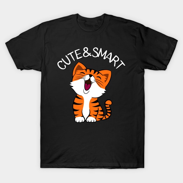 Cute and Smart Cookie Sweet kitty baby tiger cute baby outfit T-Shirt by BoogieCreates